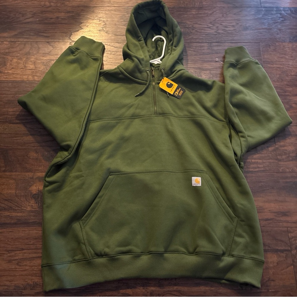 NWT Carhartt Rain Defender Heavyweight 1/4 Zip Pullover Sweatshirt Mens 4xl
